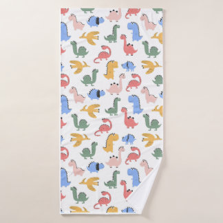 Cute Kleurrijk Dinosauruspatroon Bad Handdoek