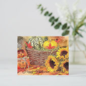 Cute, kleurrijk, pompoen, Halloween Briefkaart (Staand voorkant)