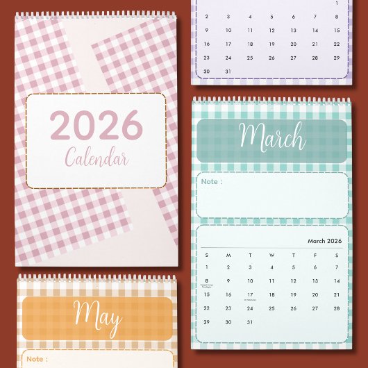 Cute & Kleurrijke 2026 Agenda Kalender