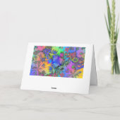 Cute, kleurrijke ballonnen, Fireworks, Happy Birth Kaart (Achterkant)