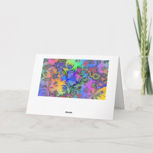 Cute, kleurrijke ballonnen, Fireworks, Happy Birth Kaart (Achterkant)