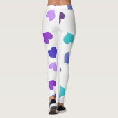 Cute kleurrijke harten leggings (Achterkant)