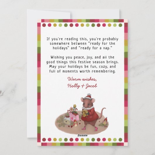 Cute Kleurrijke Kattenliefhebber Gevoelens Grafiek Feestdagenkaart (Achterkant)