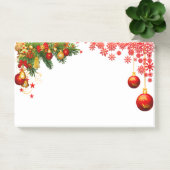 Cute, kleurrijke kerstversieringen, feestdag post-it® notes (Kantoor)