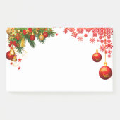 Cute, kleurrijke kerstversieringen, feestdag post-it® notes (Voorkant)