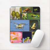 Cute, kleurrijke kikkers Mousepad! Muismat (Met muis)