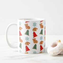 Cute Kleurrijke Koekjes Patroon Kerst Kinderen Koffiemok