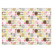 Cute Kleurrijke Konijn & Eieren Pasen Brunch Tafelkleed (Voorkant (Horizontaal))