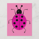 Cute kleurrijke lieveheersbeestjes , geluksbrenger briefkaart (Voorkant)