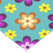 Cute Kleurrijke Retro Bloemen Kleine Tafelkleed (Gekanteld)