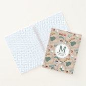 Cute Kleurrijke Treinen Spoorwegen Kinderen Schets Notitieboek (Binnen)