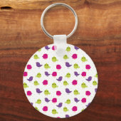 Cute kleurrijke vogels sleutelhanger (Voorkant)