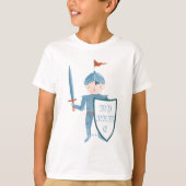 Cute knight gepersonaliseerd t-shirt (Voorkant)