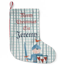 Cute Knight personalized Kerstmis Stocking