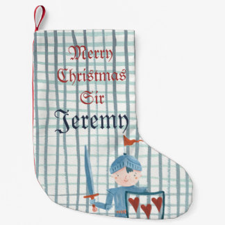Cute Knight personalized Kerstmis Stocking Kleine Kerstsok