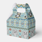 Cute Knits Penguin and Seal Pattern Bedankdoosjes (Voorkant Zijde)
