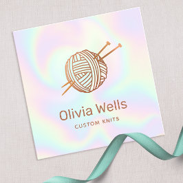 Cute Knitters Knitting Crochet Ball Visitekaartje