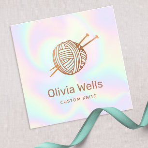 Cute Knitters Knitting Crochet Ball Visitekaartje