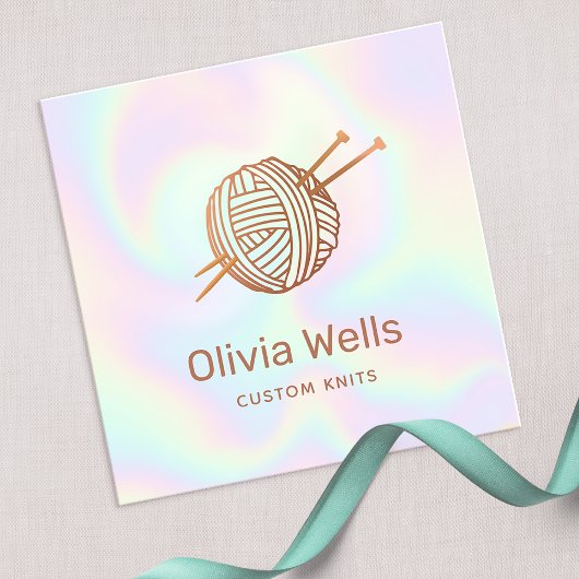 Cute Knitters Knitting Crochet Ball Visitekaartje