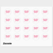 Cute Knitting Live Love Knit Quote Novelty Ronde Sticker (Vel)