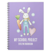 Cute Knuffel Konijn Kinderen Notitieboek (Voorkant)