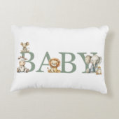 Cute Knuffels Baby Accent Kussen (Achterkant)