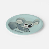 Cute Koala aangepaste borden voor tekstpapier Papieren Bordje (Gekanteld)