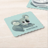 Cute Koala aangepaste onderzetters voor tekstpapie (Gebogen)