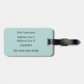 Cute Koala aangepaste tekst bagagelabel (Achterkant horizontaal)