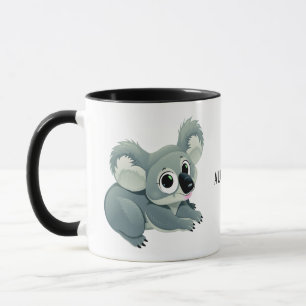 Cute Koala aangepaste tekst mokken