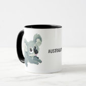 Cute Koala aangepaste tekst mokken (Voorkant links)