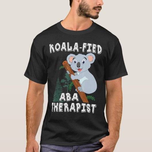 Cute Koala Aba Therapis Pun Autisme T-shirt (Voorkant)