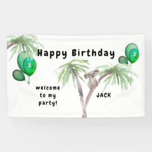 Cute Koala Australian Birthday Party Spandoek