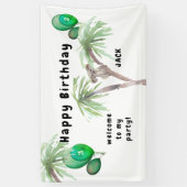 Cute Koala Australian Birthday Party Spandoek (Verticaal)