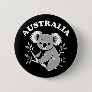 Cute Koala - Australië Ronde Button 5,7 Cm