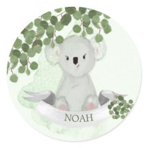 Cute Koala Baby Animal Green laat de grens over