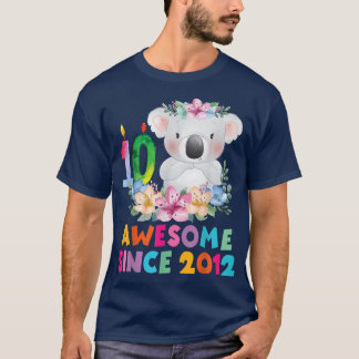Cute koala bear 10 years birthday outfit for boys t-shirt