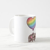 Cute Koala Bear and Rainbow Balloon Koffiemok (Voorkant links)