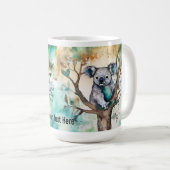 Cute Koala Bear Mug in Tree – Personalize Koffiemok (Voorkant rechts)