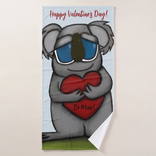 Cute Koala Beer Bad Handdoek (Badhanddoek)