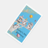 Cute Koala Beer Birthday Animal Party Serviette Servet (Hoek)