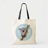 Cute Koala Beer - Blue Grey Tote Bag (Voorkant)