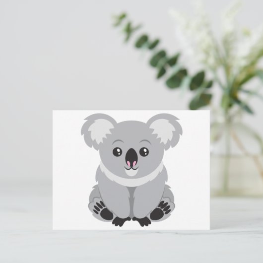 Cute Koala Beer Briefkaart (Staand voorkant)
