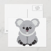 Cute Koala Beer Briefkaart (Voorkant / Achterkant)