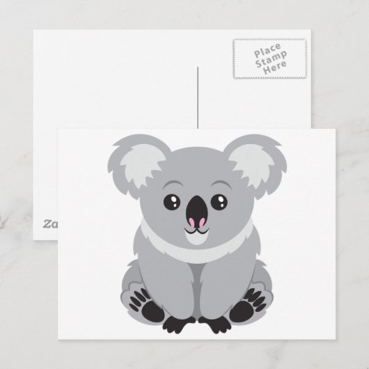 Cute Koala Beer Briefkaart (Voorkant / Achterkant)
