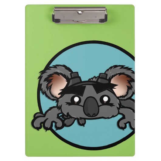CUTE KOALA BEER CLIPBOARD KLEMBORD (Voorkant)