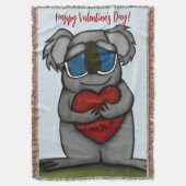 Cute Koala Beer Deken (Voorkant Verticaal)