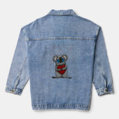Cute Koala Beer Denim Jacket (Achterkant)