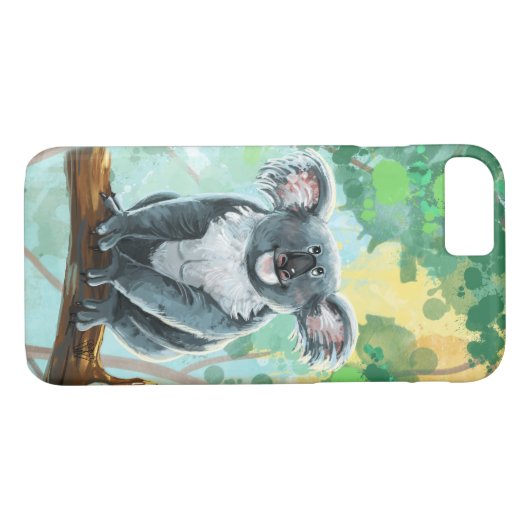 Cute Koala Beer Electronics Case-Mate iPhone Case (Achterkant (Horizontaal))