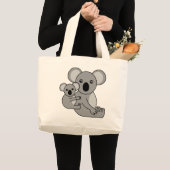 Cute Koala Beer en Baby Grote Tote Bag (Voorkant (product))